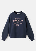 Sweat London Bleu Marine - Fille