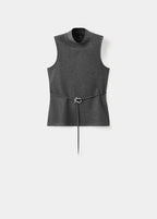 Top con Collo Alto e Cintura