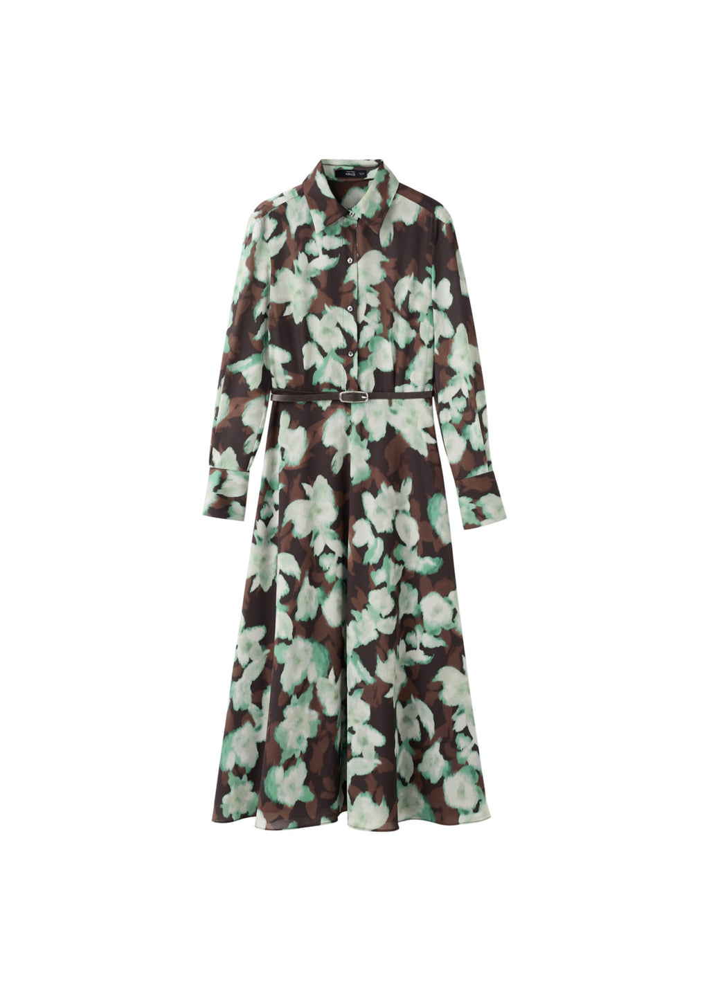 Robe Chemisier Imprimée Avec Ceinture