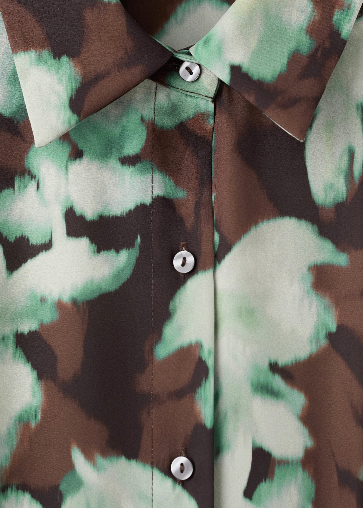 Robe Chemisier Imprimée Avec Ceinture