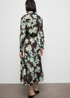 Robe Chemisier Imprimée Avec Ceinture