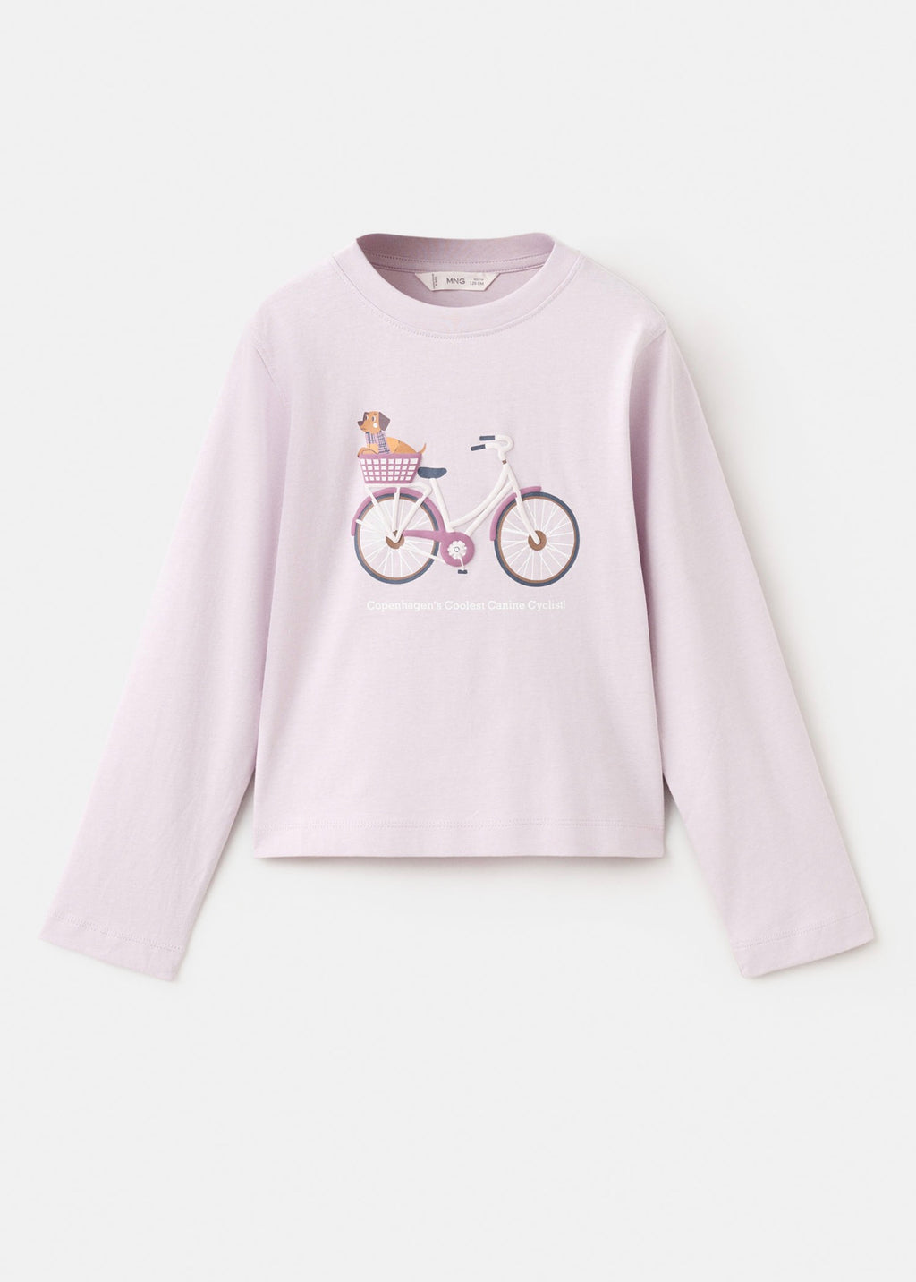 T-Shirt Bici Violet Clair/Pastel - Fille