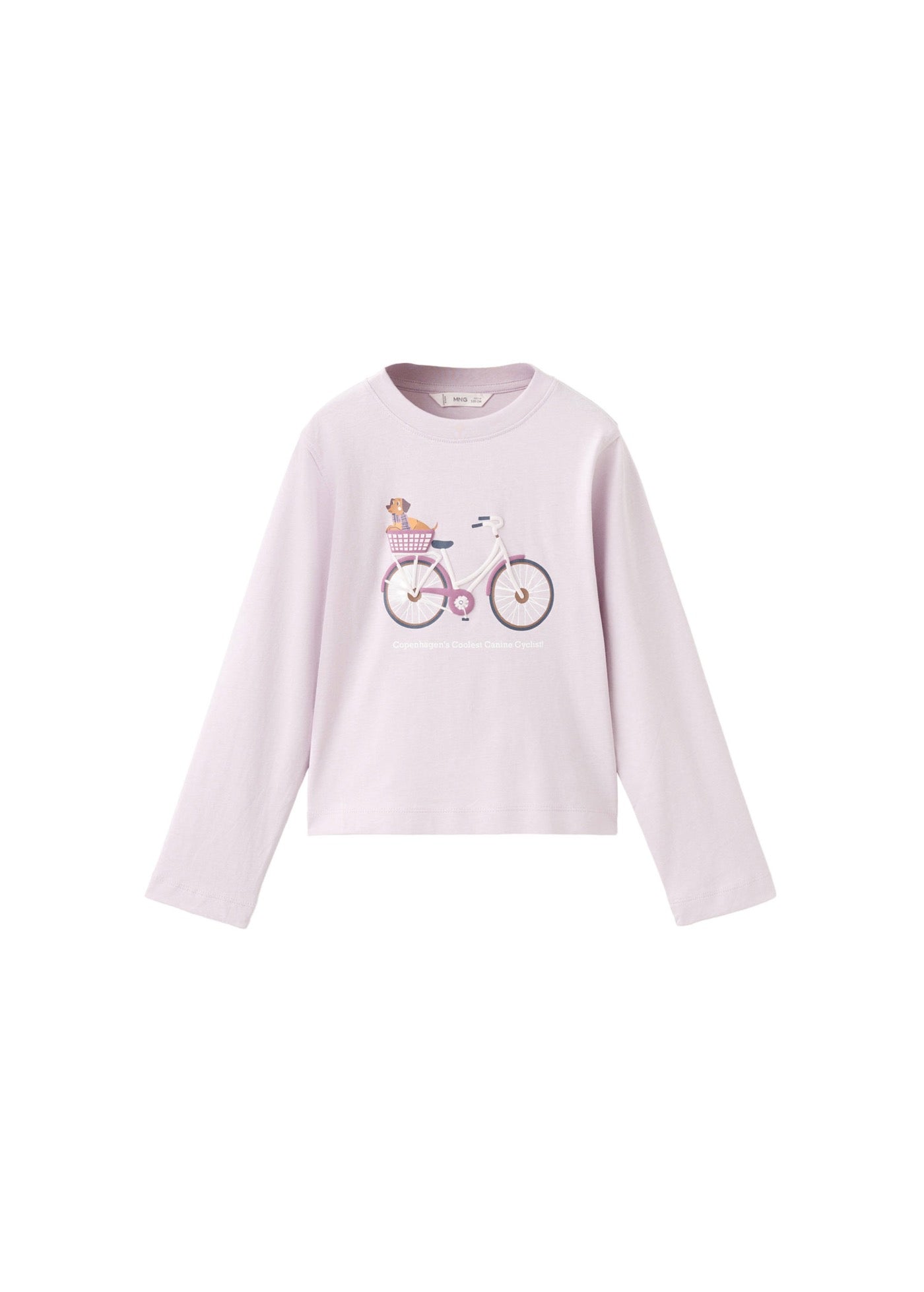 T-Shirt Bici Violet Clair/Pastel - Fille