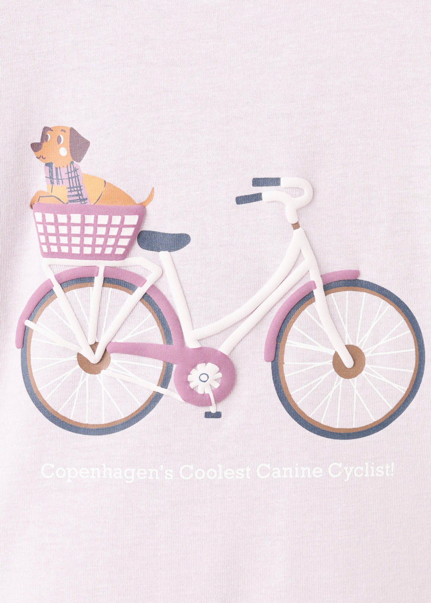 T-Shirt Bici Violet Clair/Pastel - Fille