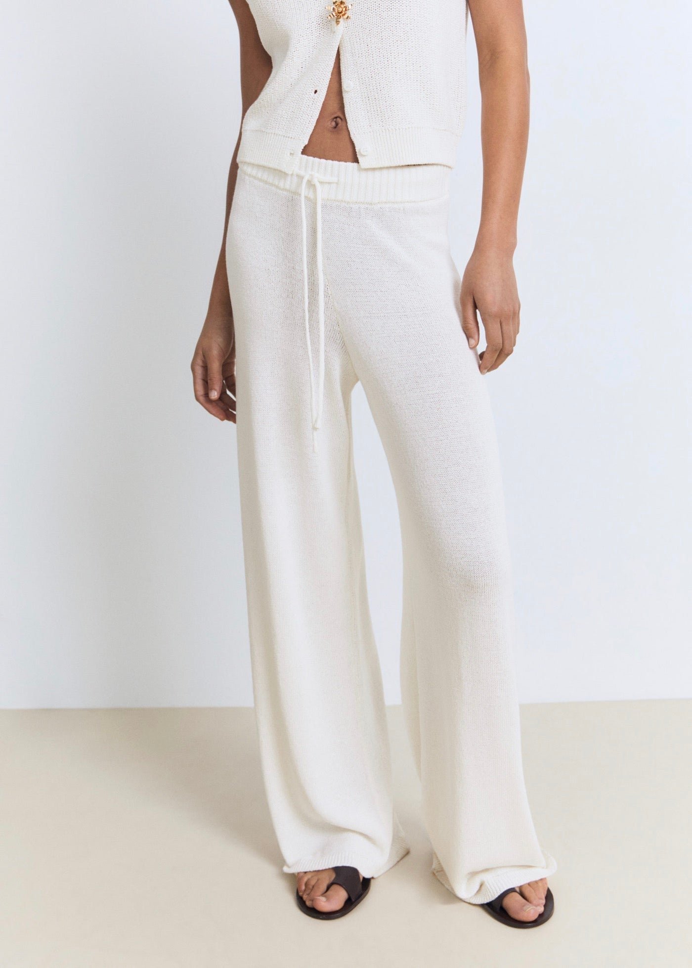 Pantalon Maille Ajourée