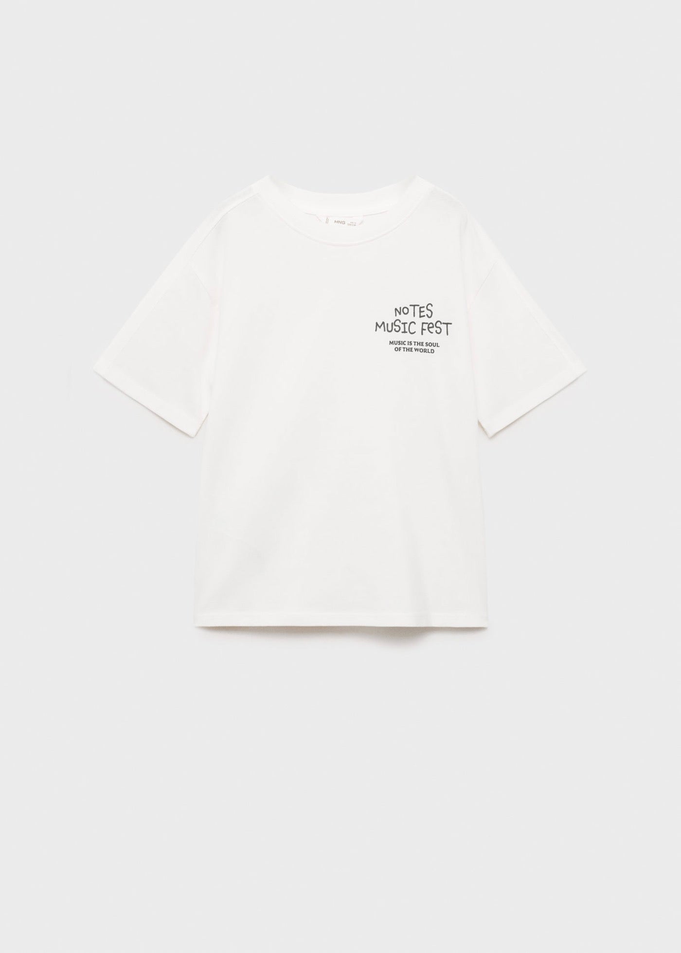 Notes Off-White T-Shirt - Boy