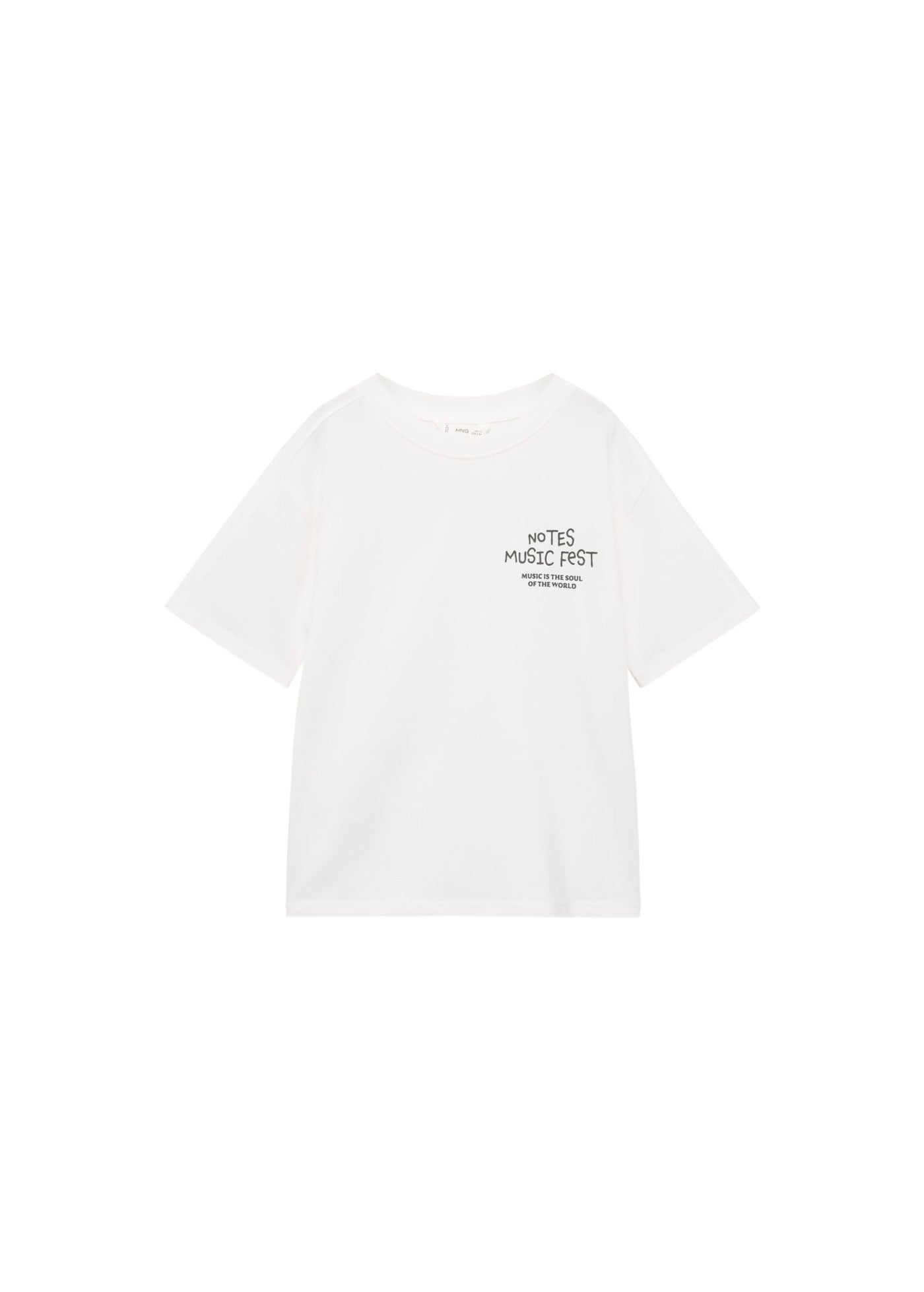 Notes Off-White T-Shirt - Boy