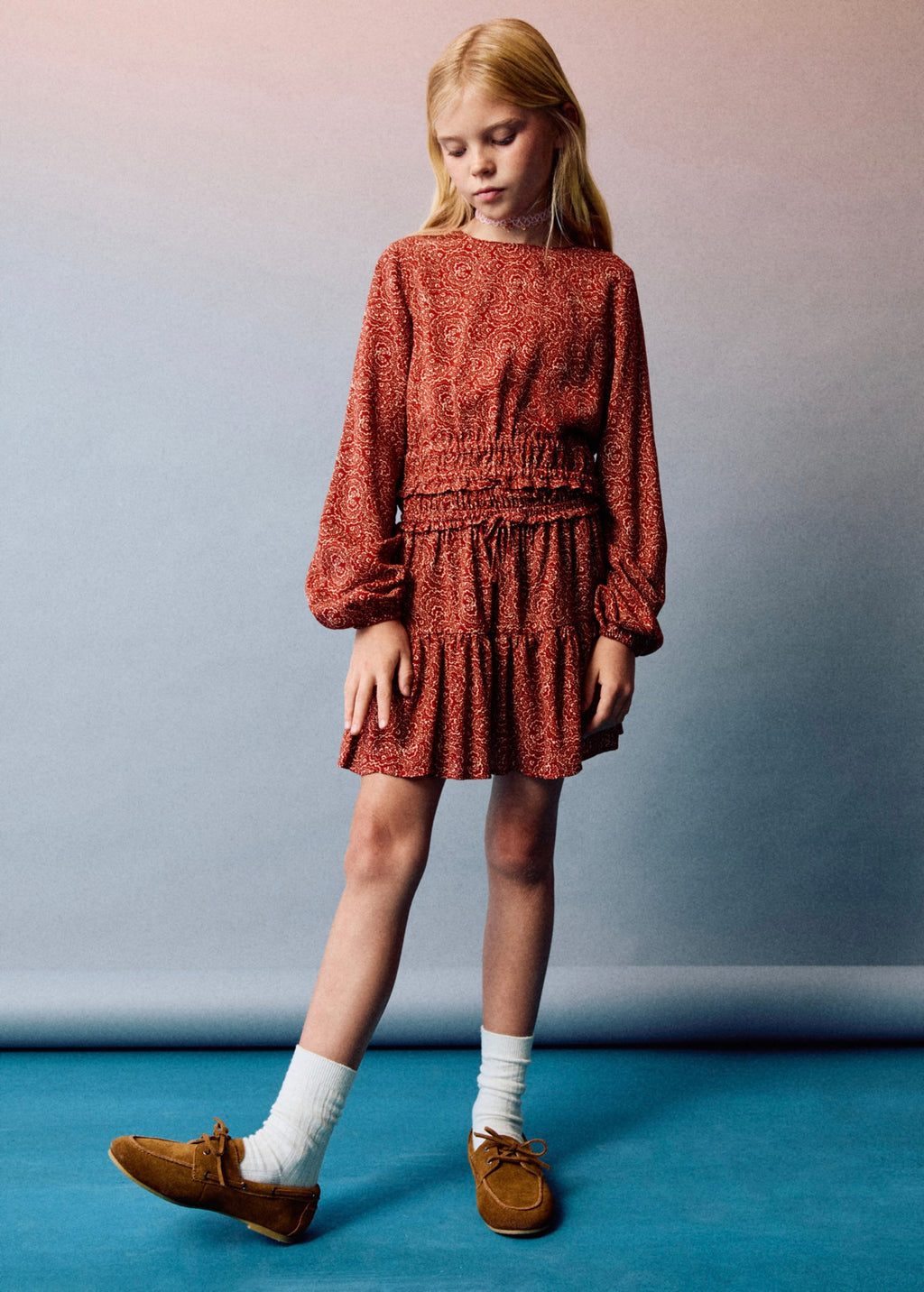 Jupe Lolita Orange Brûlé - Fille