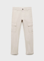 Cargo Glacier Grey Trousers - Boy