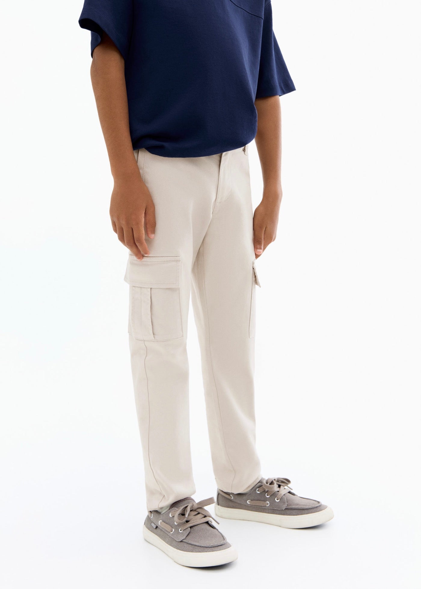 Cargo Glacier Grey Trousers - Boy