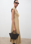 Robe Col V Avec Coutures