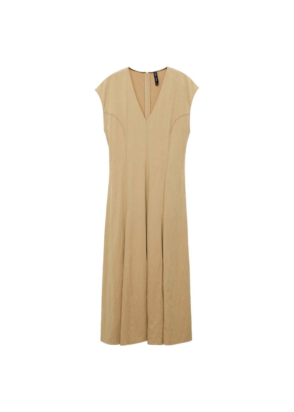 Robe Col V Avec Coutures