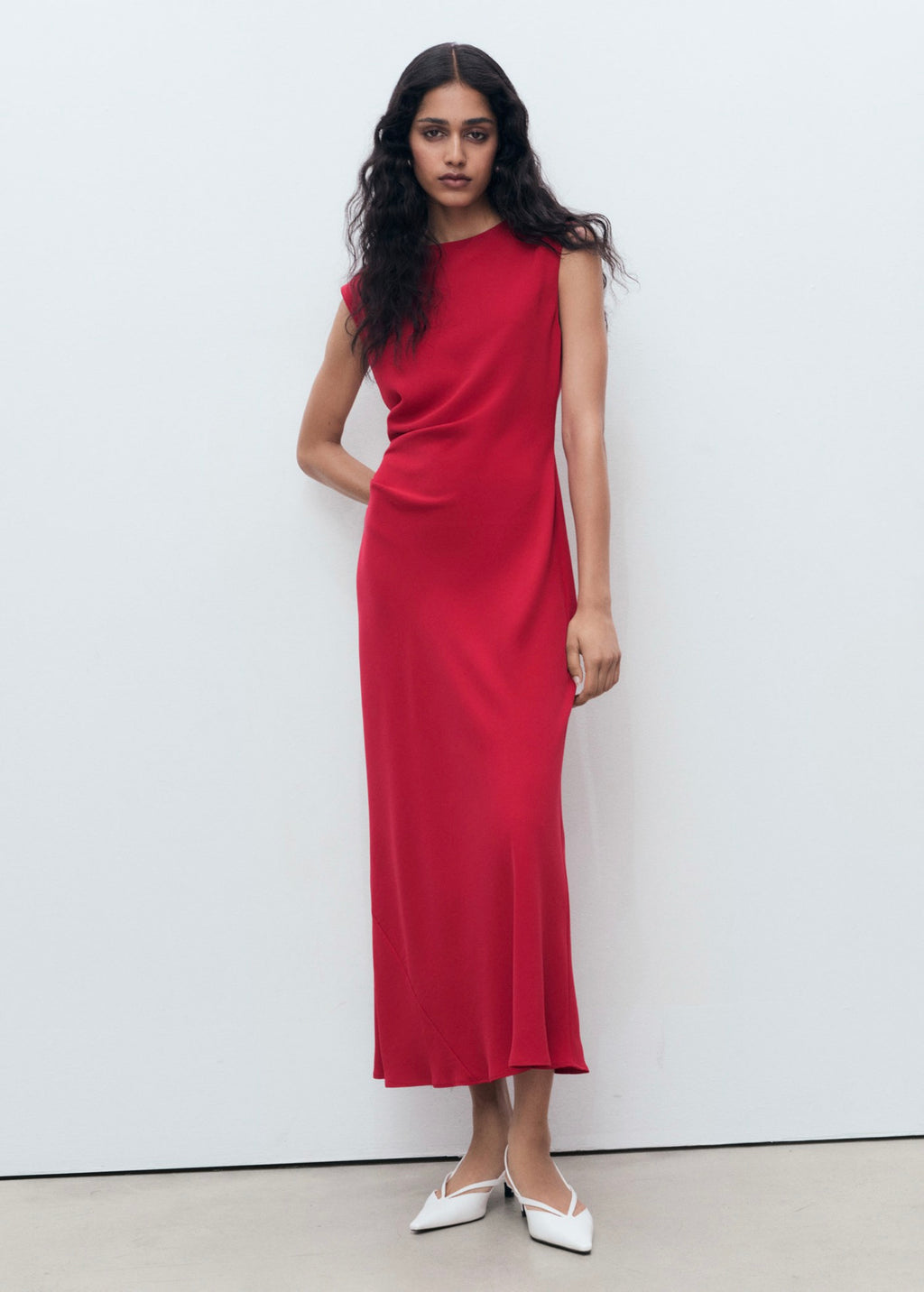 Ruched Midi Dress