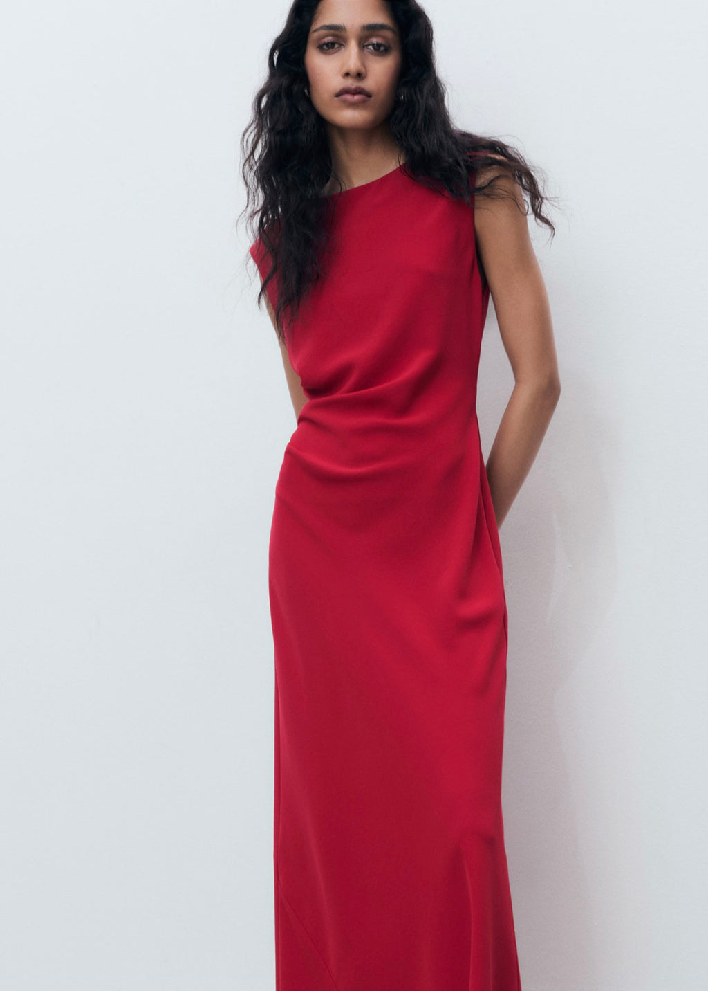 Ruched Midi Dress