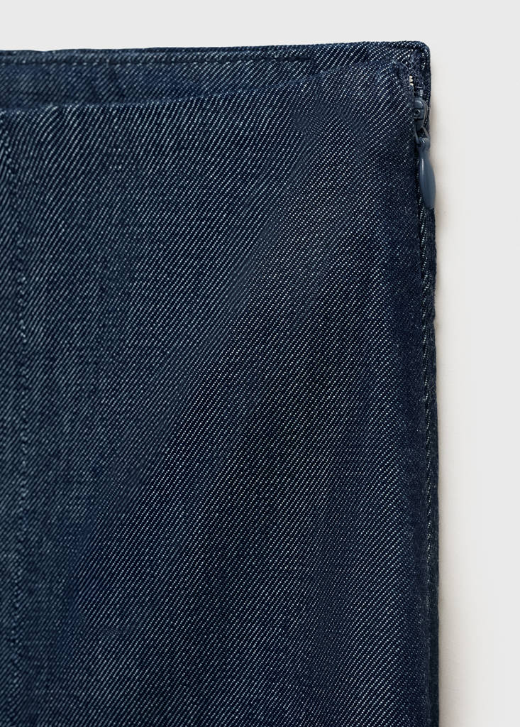 Gonna plissettata in denim