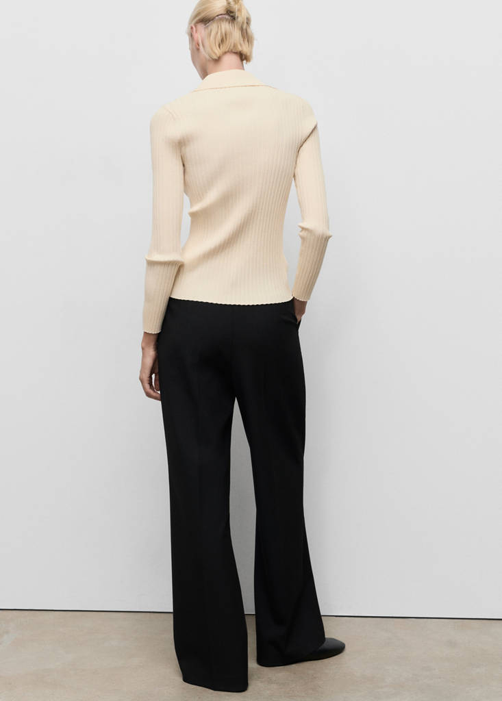 Cardigan Con Revers a Coste