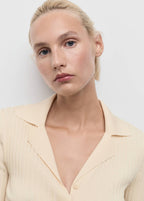 Cardigan Con Revers a Coste
