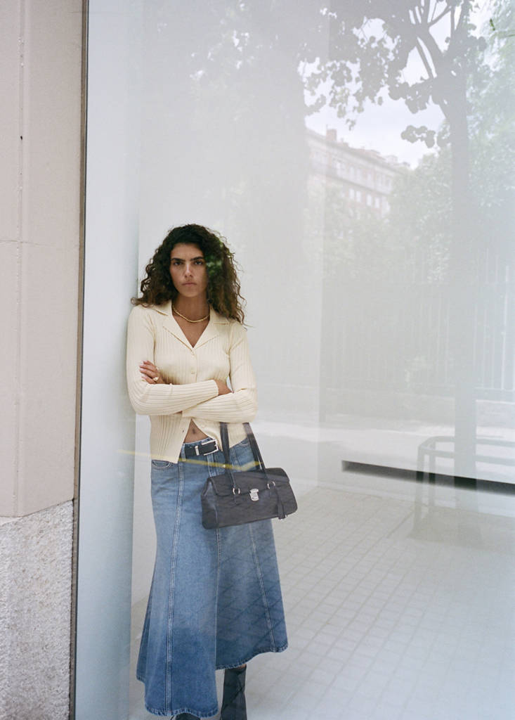 Cardigan Con Revers a Coste