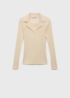 Cardigan Con Revers a Coste