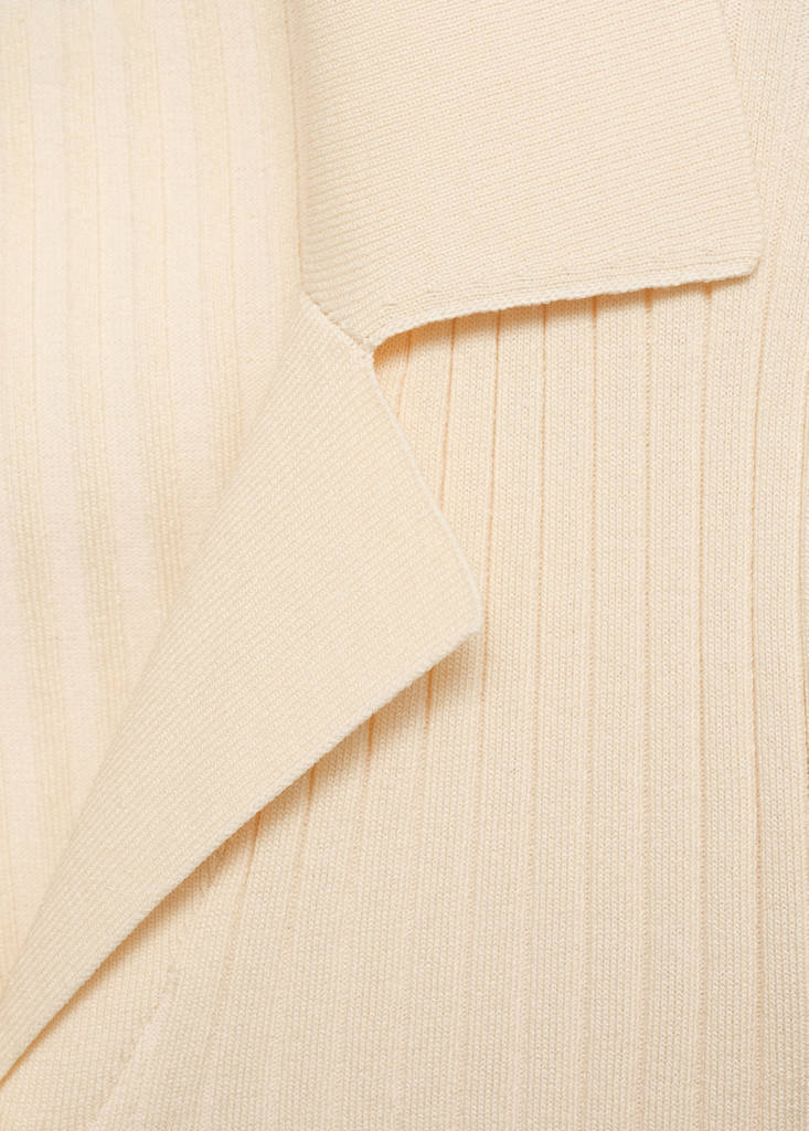 Cardigan Con Revers a Coste