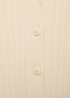 Cardigan Con Revers a Coste