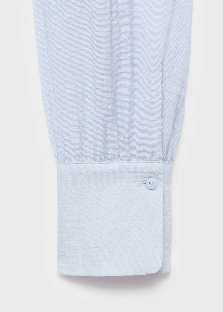Textured Blouse with Scarf