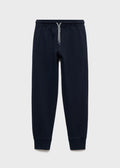Pique Navy Blue Trousers - Boy