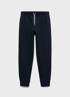 Pique Navy Blue Trousers - Boy