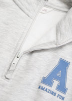 Amazing Light Grey Marl Sweatshirt - Girl