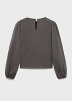 T-Shirt Bumble Gris Anthracite - Fille