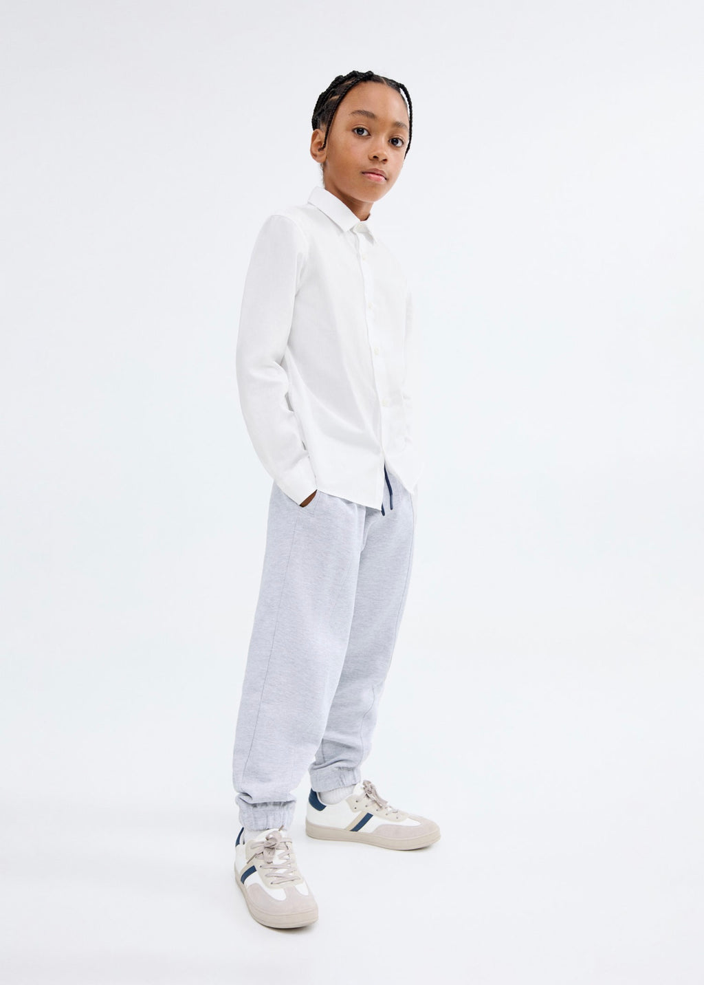 Chemise Popelin Blanc - Garçon