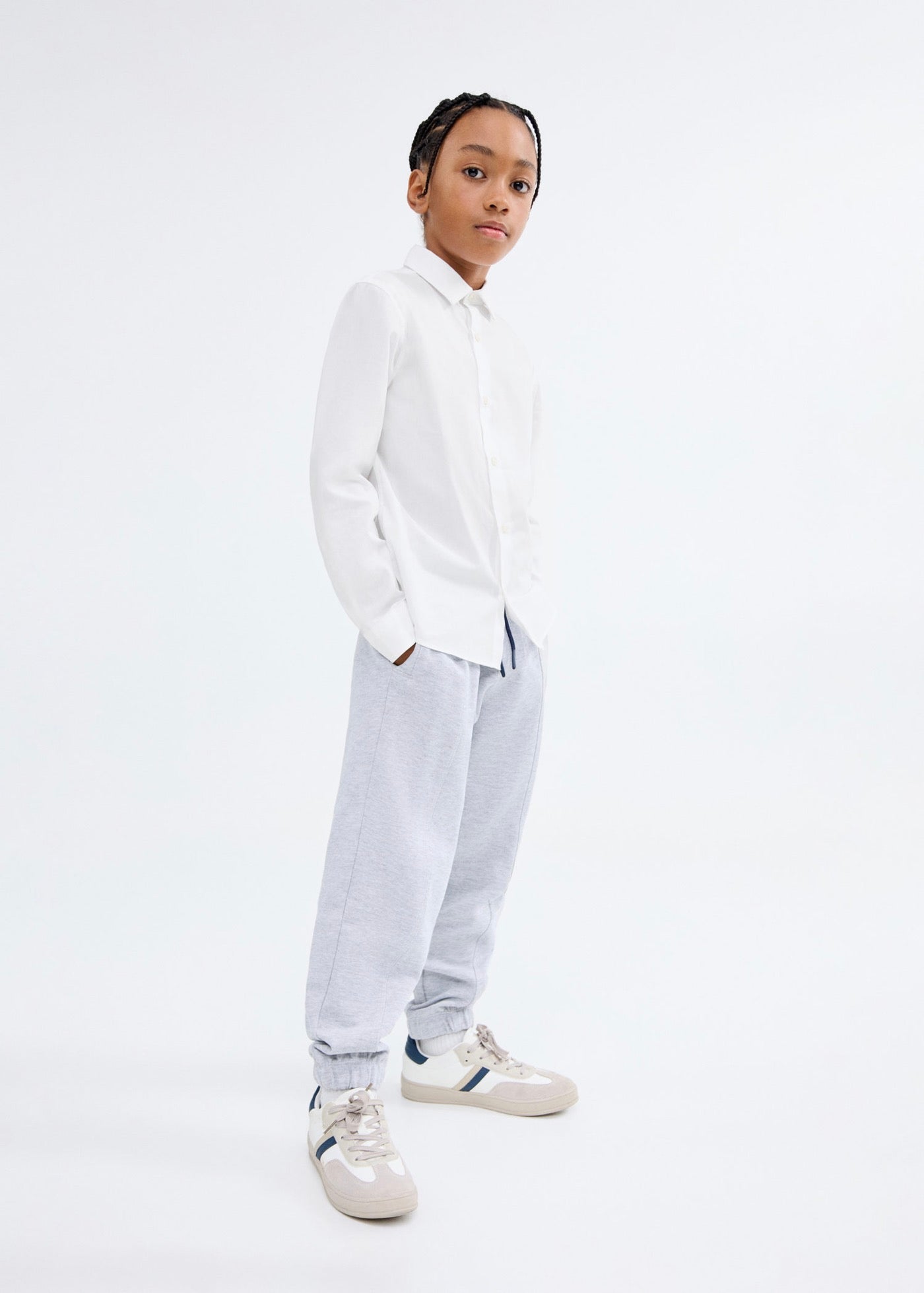 Chemise Popelin Blanc - Garçon