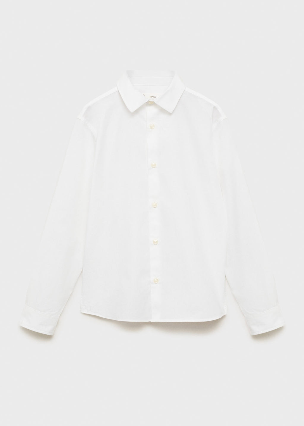 Chemise Popelin Blanc - Garçon