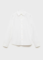 Chemise Popelin Blanc - Garçon