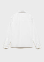 Chemise Popelin Blanc - Garçon