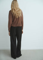 Fine-Knit Scarf Cardigan