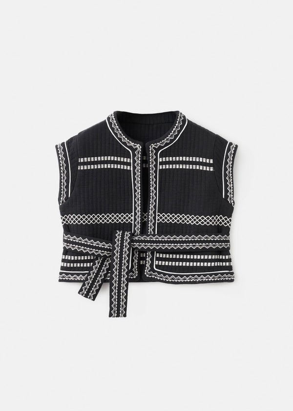 Gilet Jasmine Noir - Fille