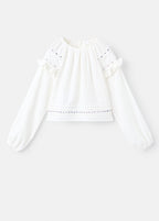 Blouse Becca Écru - Fille