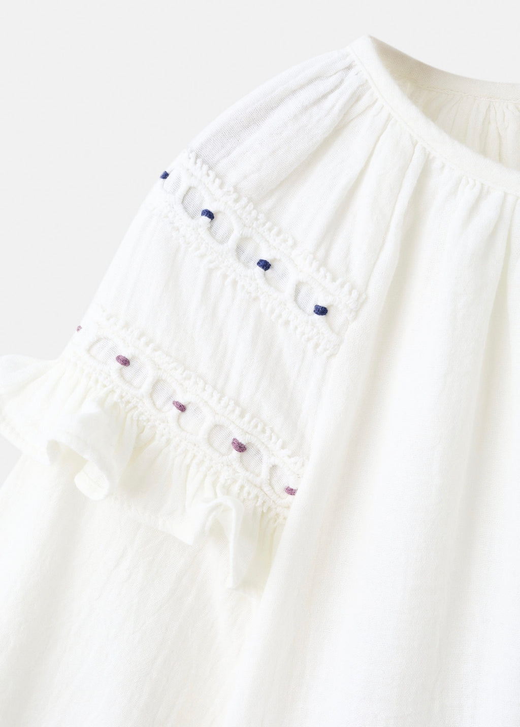Blouse Becca Écru - Fille