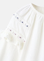 Blouse Becca Écru - Fille