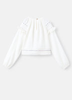 Blouse Becca Écru - Fille