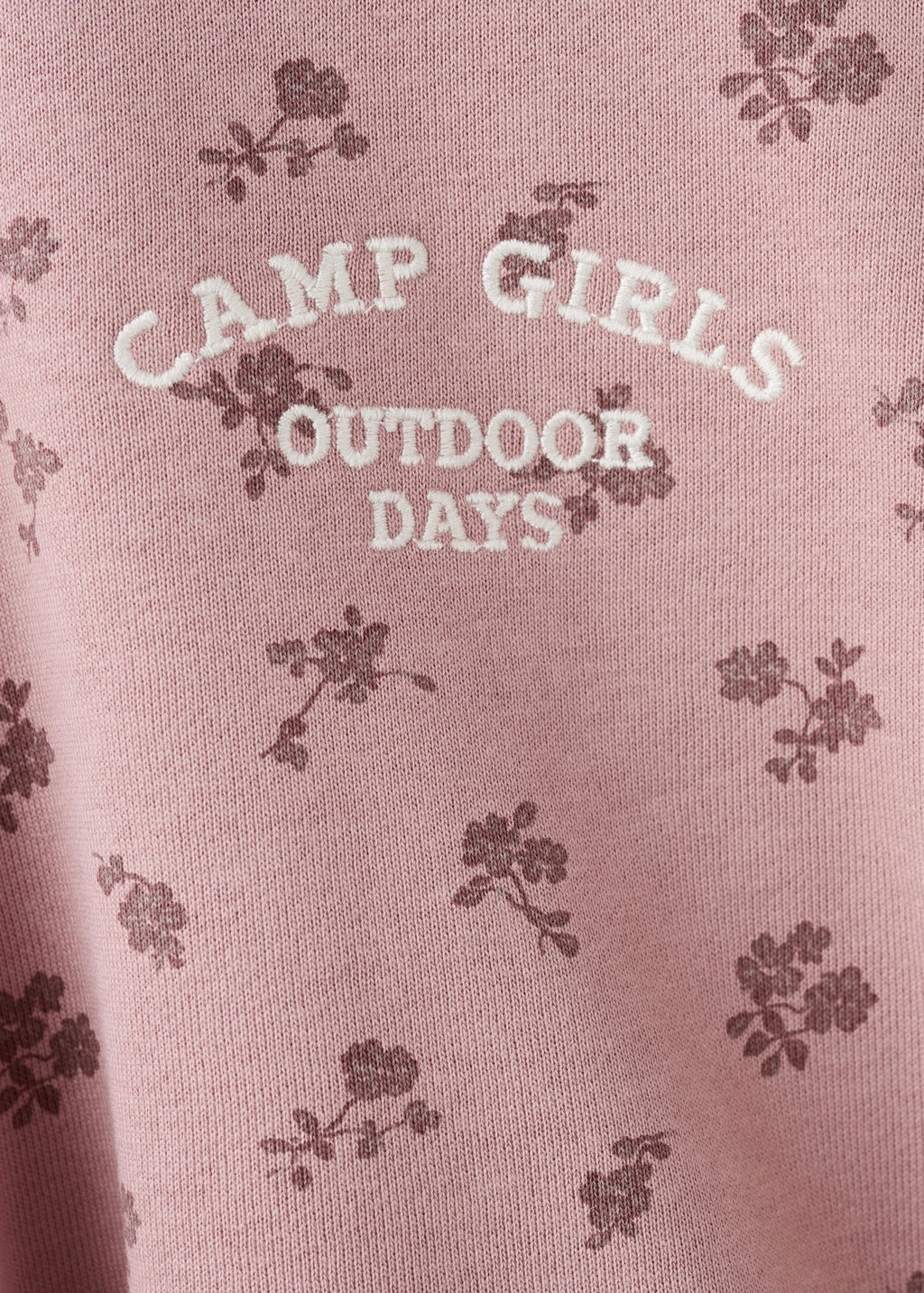 Sweat Camp Rose - Fille