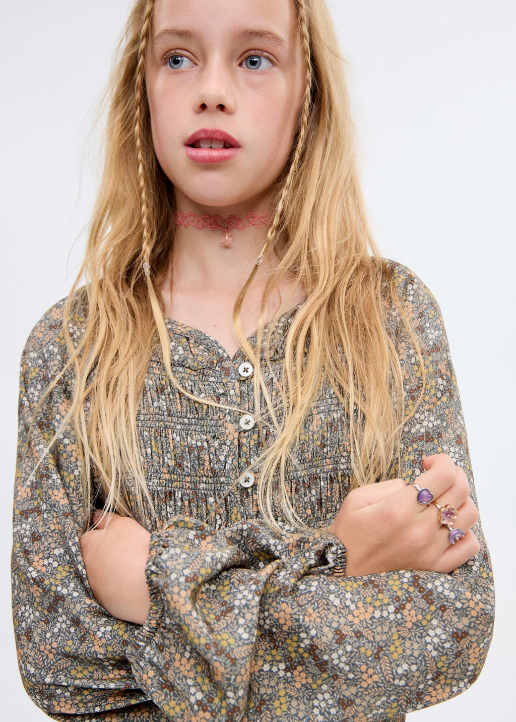 Ingrid Dark Green Dress - Girl