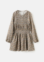Ingrid Dark Green Dress - Girl