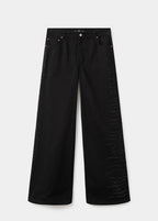 Brede Jeans Med Strass
