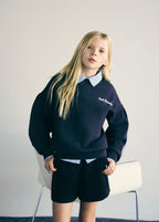 Boot Navy Blue Sweatshirt - Girl