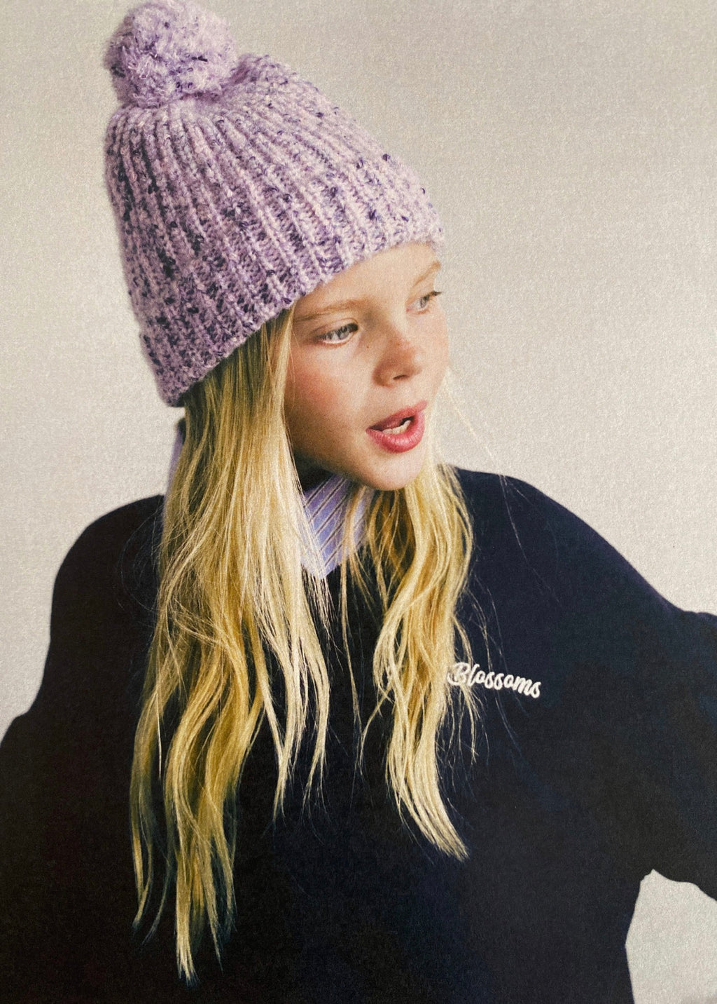 Boot Navy Blue Sweatshirt - Girl