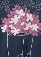 Boot Navy Blue Sweatshirt - Girl