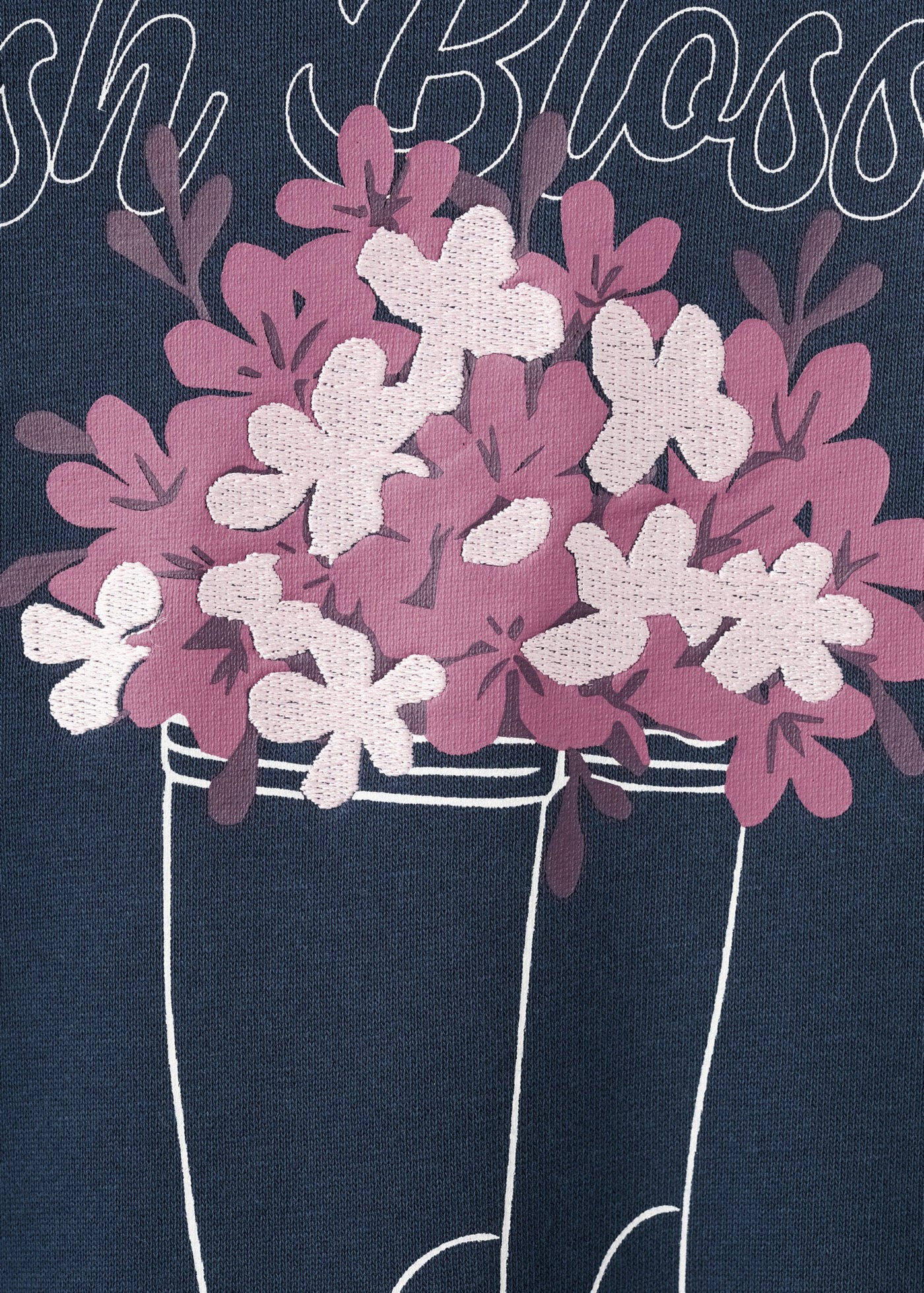 Boot Navy Blue Sweatshirt - Girl