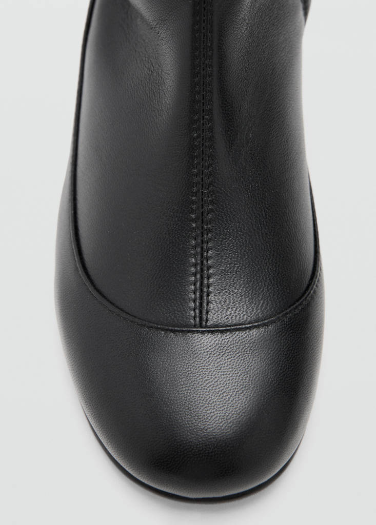 Bottes Cuir Design Combiné
